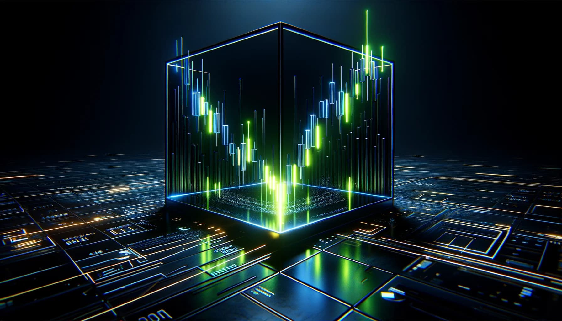 Order Block Zone mit Retest auf dunklem Chart