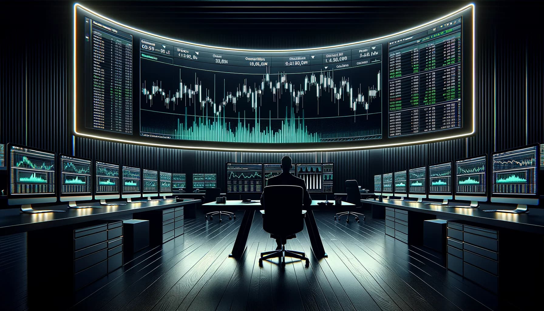 Smart Money Concepts mit Order Blocks und LiquiditÀt auf dunklem Ultrawide-Setup